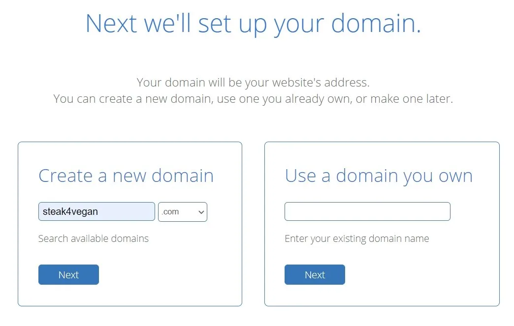 create new domain