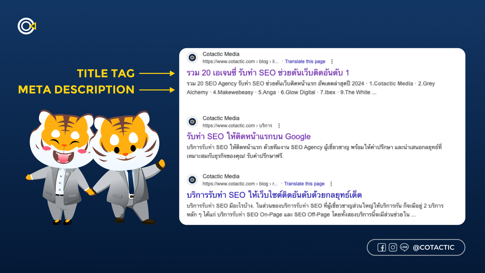 วิธีการทำ SEO - Meta Tag