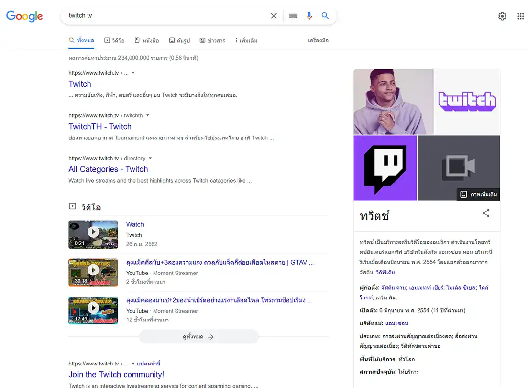 Search Intent คือ Navigational intent