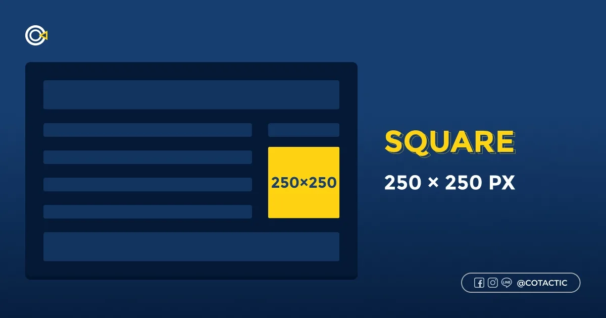  Banner ขนาด 250 x 250