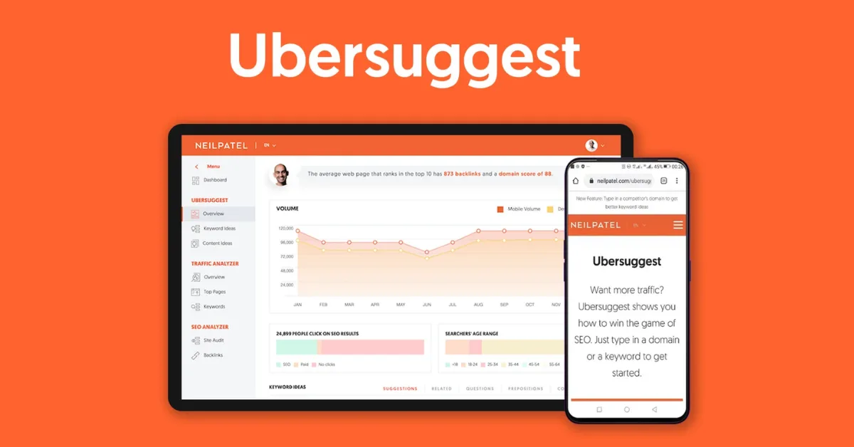 Ubersuggest SEO Tools Keyword Research