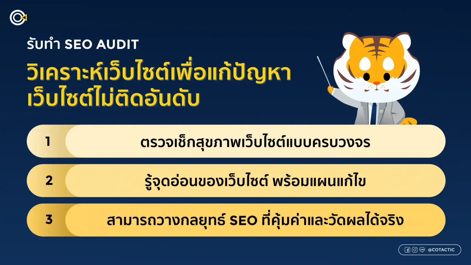 บริการรับทำ SEO Audit