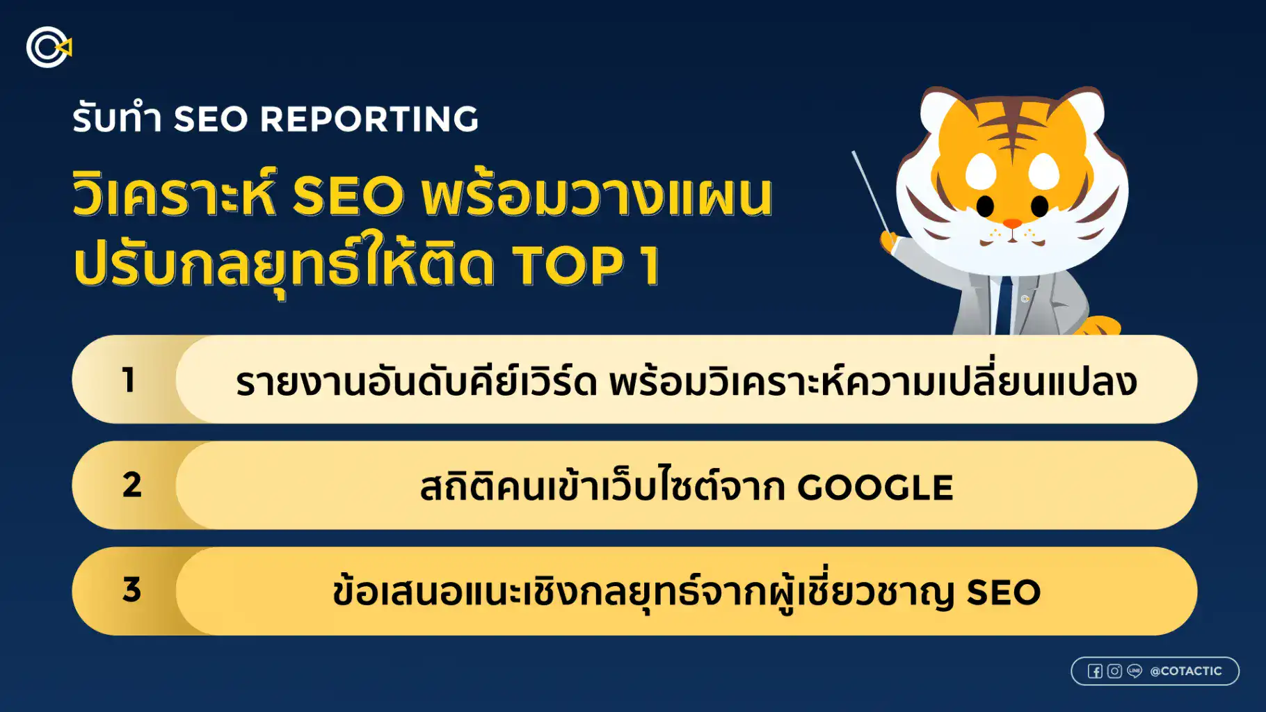 บริการรับทำ SEO Reporting