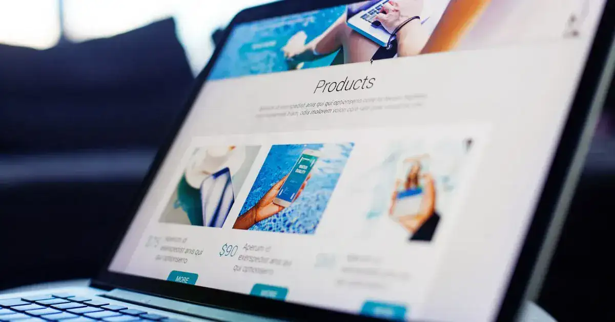 หน้าเว็บไซต์ของร้านค้า