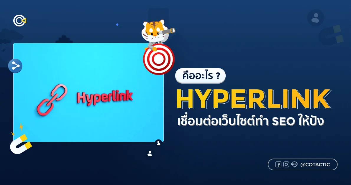 Hyperlink คืออะไร? เชื่อมต่อเว็บไซต์ทำ SEO ให้ปัง | Cotactic