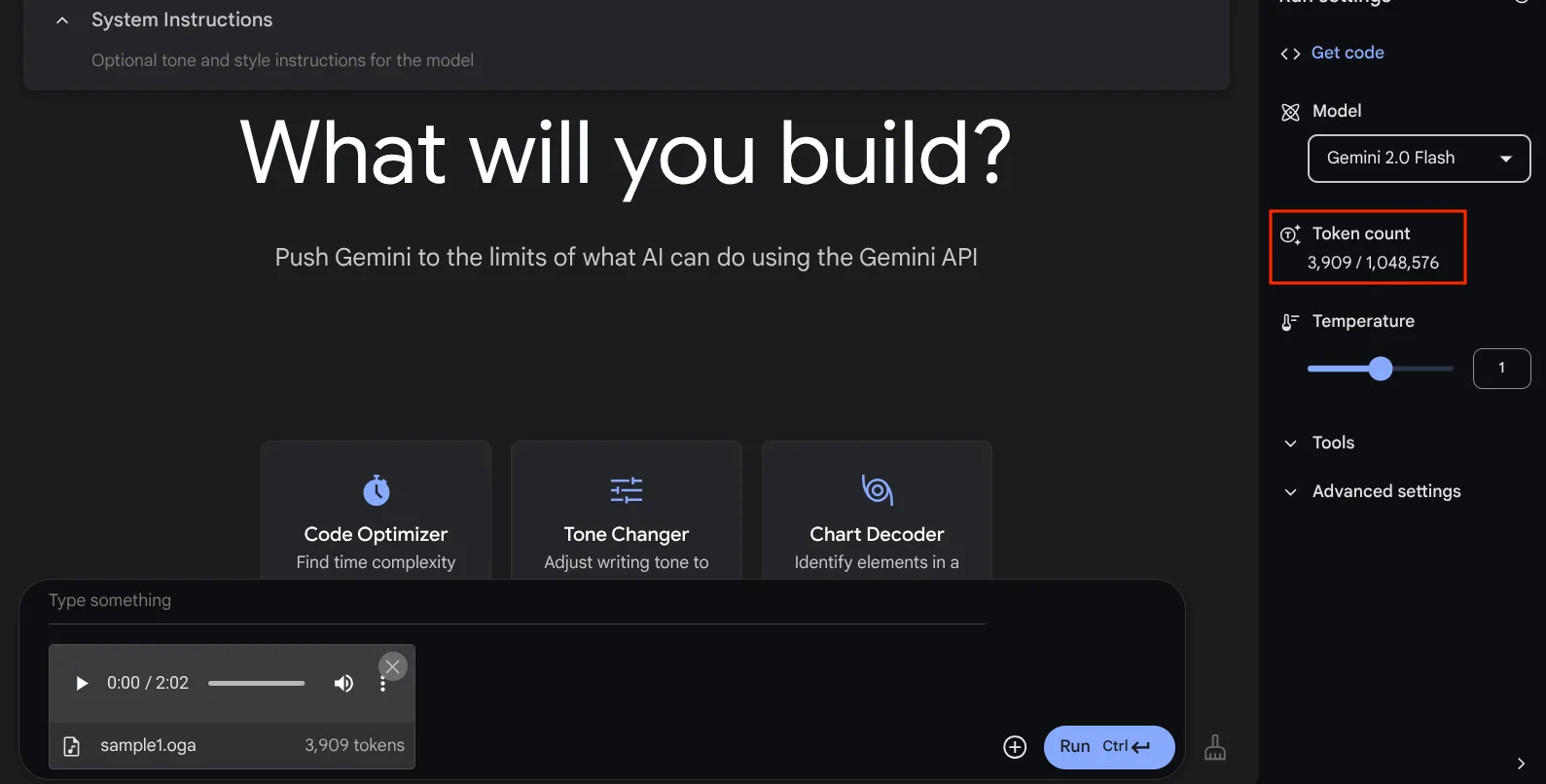Token Count บริหารหน่วยความจำ